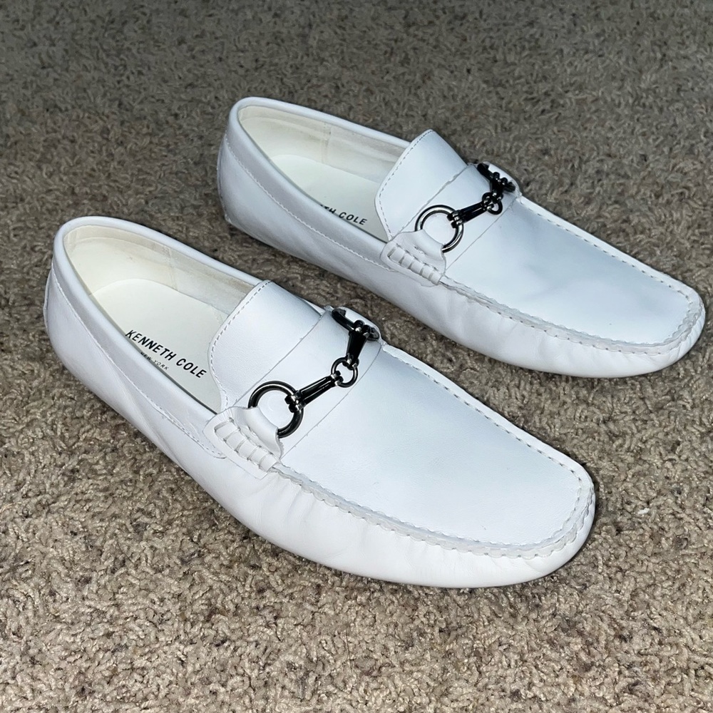 Kenneth Cole White Loafers